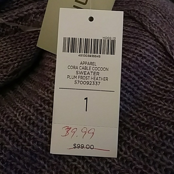 Chico's Bolero Open Front Cardigan Sweater Sz 1 NWT - Picture 8 of 9